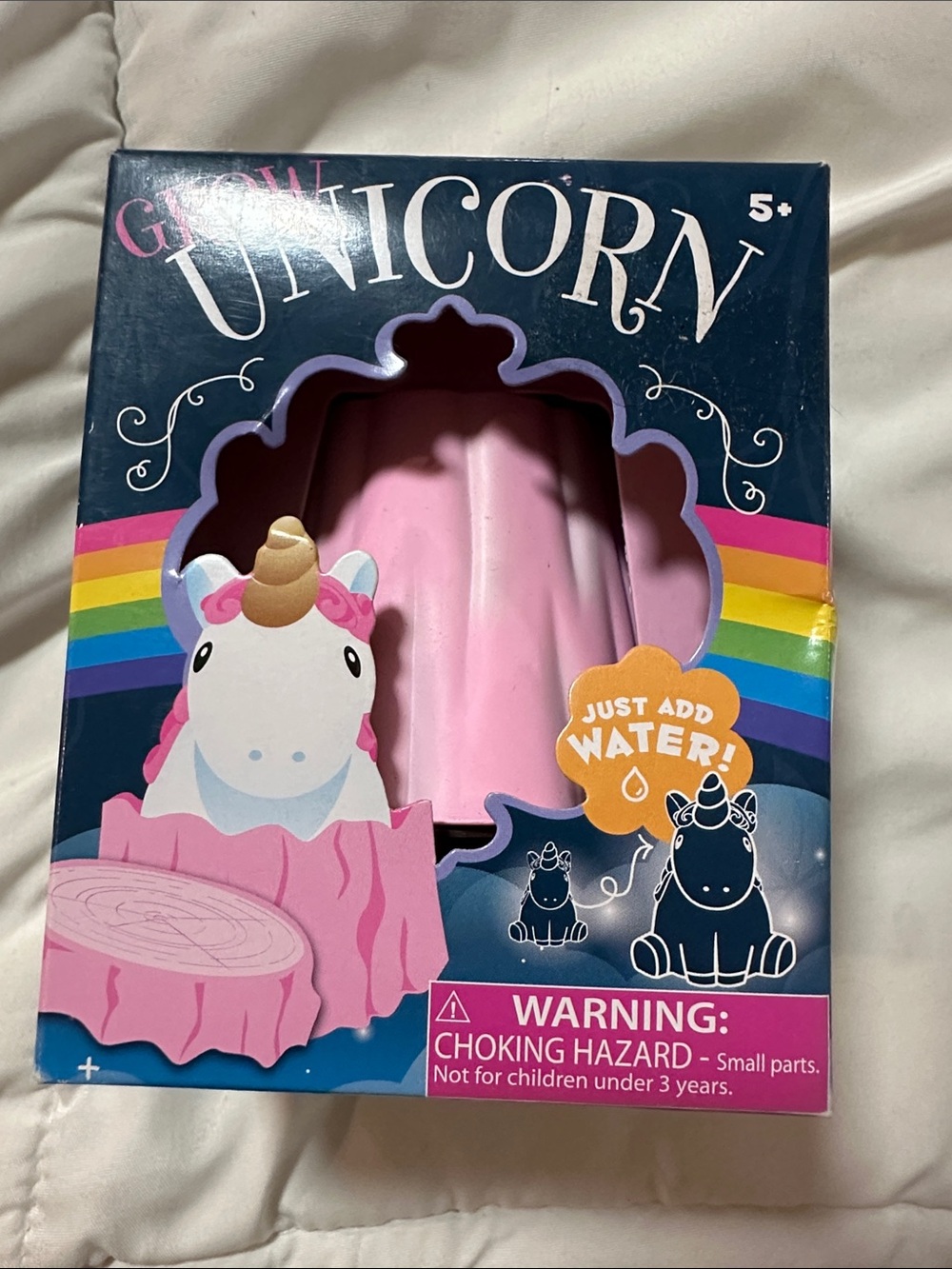 SMITH Pink White Gold Unicorn Grow Toy#317